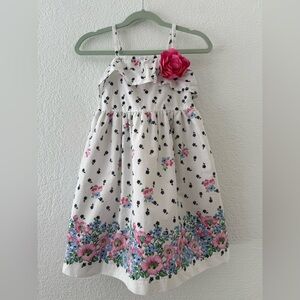 Janie and Jack Floral Summer Vacation Ruffle Dress Size 3